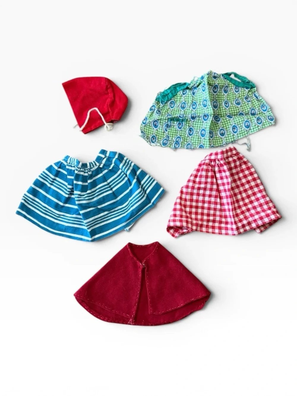 Collection of Vintage Doll Clothing - Variety of Handmade & Manufactured Items